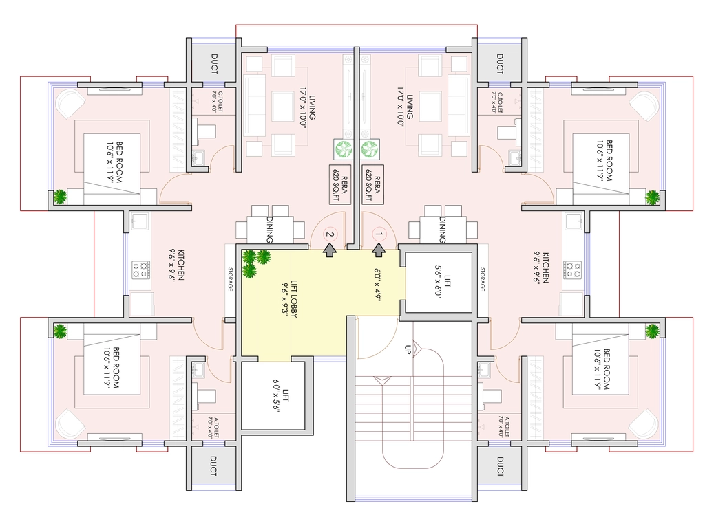 Floor Plan of JPV Pratap Royale in Jogeshwari East, Mumbai - Image 327640