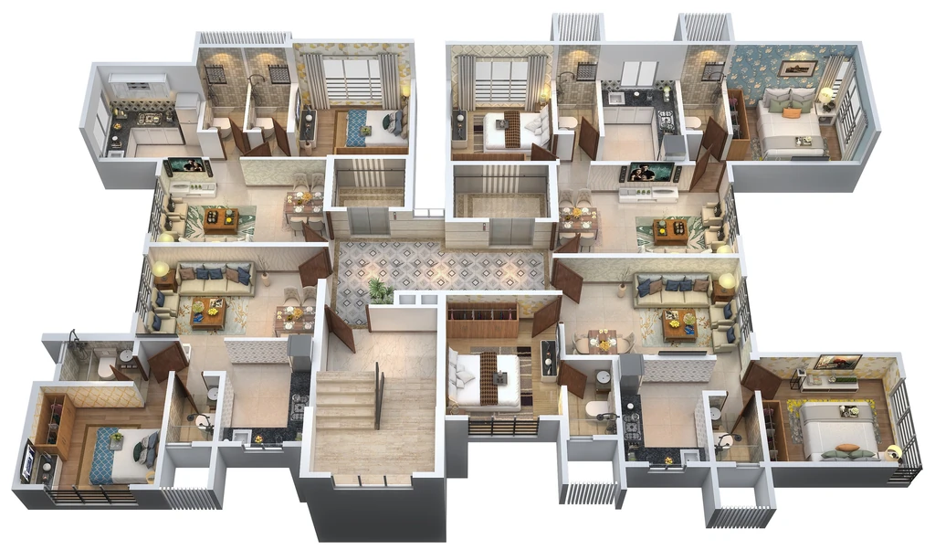 Floor Plan of JPV Pratap Oasis in Malad West, Mumbai - Image 327163