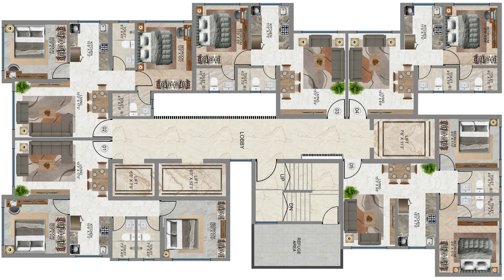 Floor Plan of JPV Pratap Liberty One in Malad West, Mumbai - Image 326484