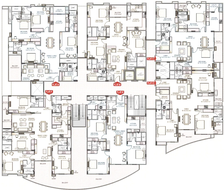 Floor Plan of Felicity Solitaire in Shyam Nagar, Jaipur - Image 228505