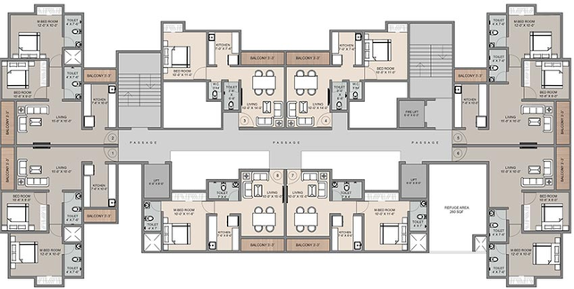 Floor Plan of Shakti Siyara Avantika in Bhiwandi, Thane - Image 251544