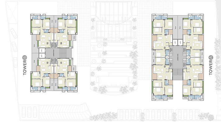 Master Plan of Vihav Elinor in Alkapuri, Vadodara - Image 261809