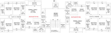 Floor Plan of Vihav Keystone 48 in Bhayli, Vadodara - Image 261823
