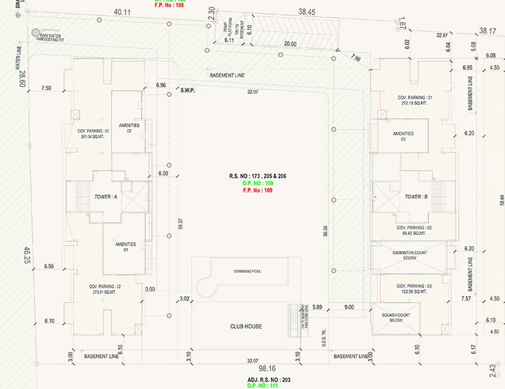 Master Plan of Vihav Keystone Skyvillas XL in Alkapuri, Vadodara - Image 262175