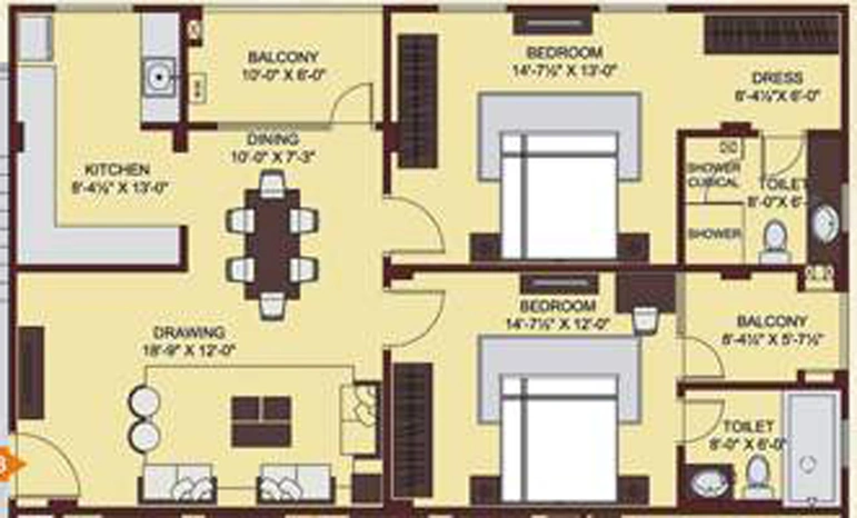 2 BHK Flat in Ridhiraj Enclave in Vaishali Nagar, Jaipur - Image 834908