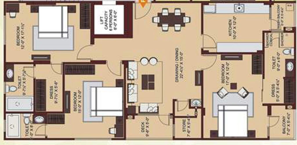 3 BHK Flat in Ridhiraj Enclave in Vaishali Nagar, Jaipur - Image 834909