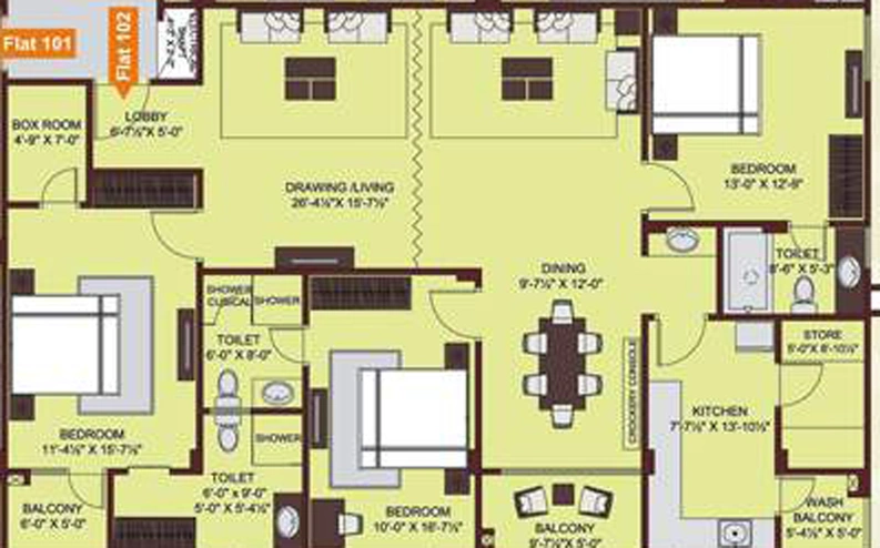 3 BHK Flat in Ridhiraj Enclave in Vaishali Nagar, Jaipur - Image 834910