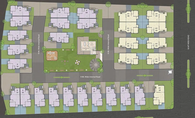 Master Plan of Vihav Keystone Mansions 2 in Khanpur, Vadodara - Image 261873