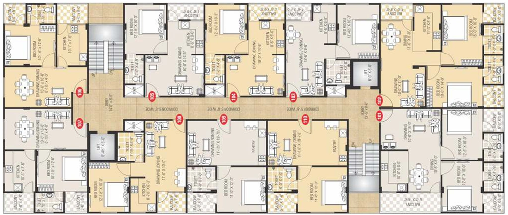 Floor Plan of Samanvay Atmosphere Prime in Kalwar Road, Jaipur - Image 228629