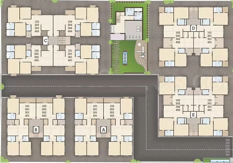 Master Plan of Shri Saket Residency in Akota, Vadodara - Image 263261