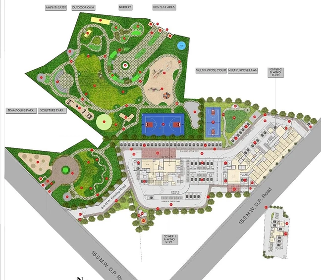 Master Plan of Tharwani Nirvana Gardens in Kalyan West, Thane - Image 263510