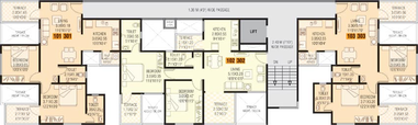 Floor Plan of Trio 11 Abode in Wakad, Pune - Image 120383
