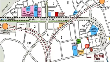 Location of Tharwani Rosewood Heights - Image 258203