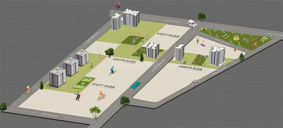 Master Plan of Samanvay West Park in Alkapuri, Vadodara - Image 262711