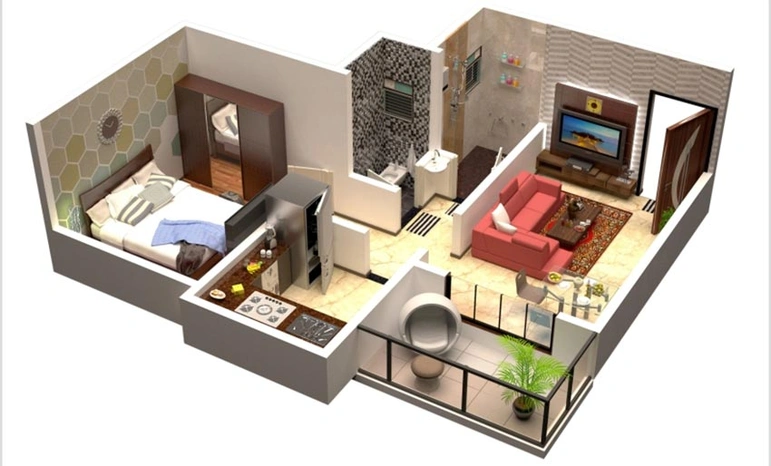 1 BHK Flat in Mahajan Paradise Park in Badlapur East, Thane - Image 840761
