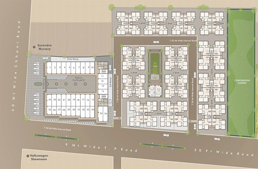 Master Plan of Siddharth Samanvay I in Nizampur, Vadodara - Image 262890