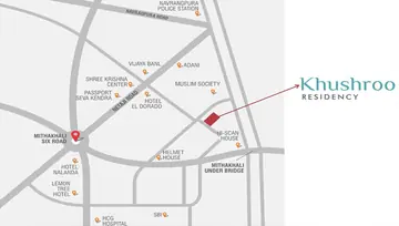 Location of Sparsh Khushroo Residency - Image 129289