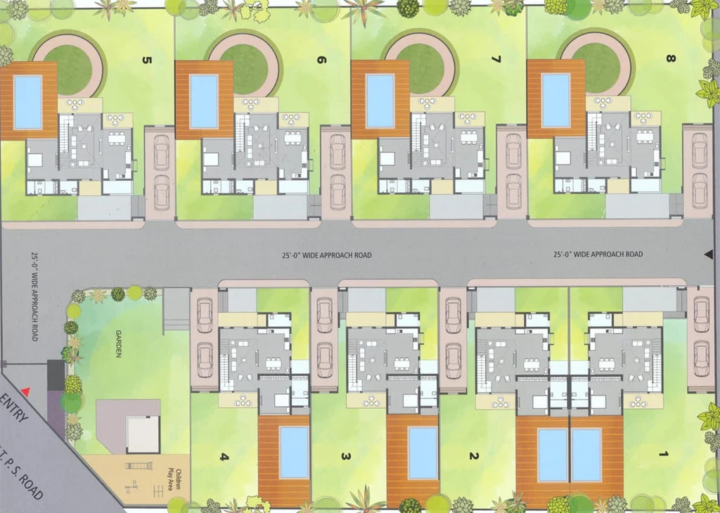 Master Plan of MMP Krisha Farms in Narolgam, Ahmedabad - Image 129299