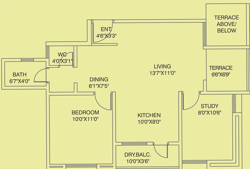 1.5 BHK Flat in Alliance Nisarg White Lily in Wakad, Pune - Image 885645