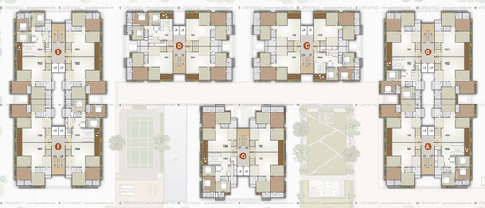 Master Plan of Rajvi Exotica in Nikol, Ahmedabad - Image 126673
