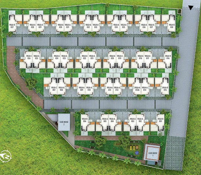 Master Plan of Pratham Ivy in Vasna Bhayli Main Road, Vadodara - Image 261458