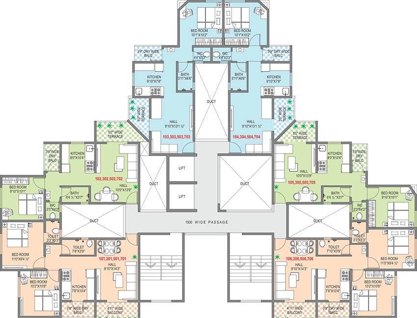 Floor Plan of Adhya Rahi in Dehu Road, Pune - Image 345408