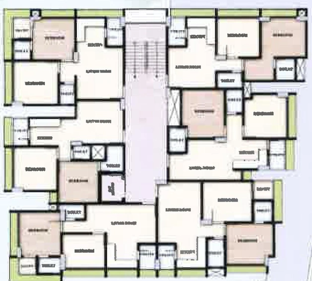 Floor Plan of Shreenathji Sulabh Exotica in New Maninagar, Ahmedabad - Image 126799