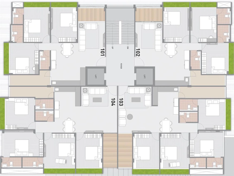 Floor Plan of Vrajansh Infinity in Shahibaug, Ahmedabad - Image 126593