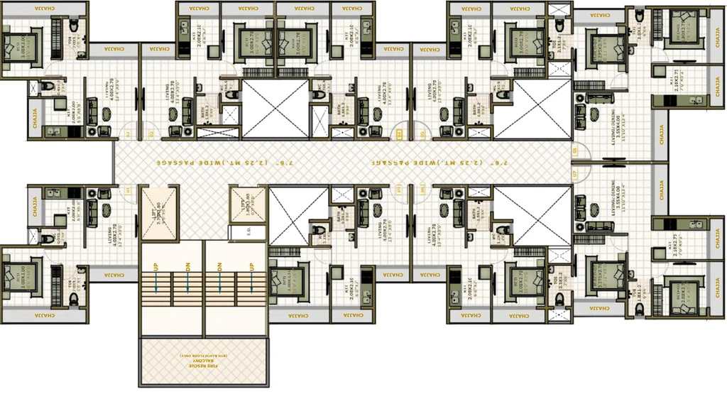 Floor Plan of Shree Vijay Heights in Panvel, Navi Mumbai - Image 125031
