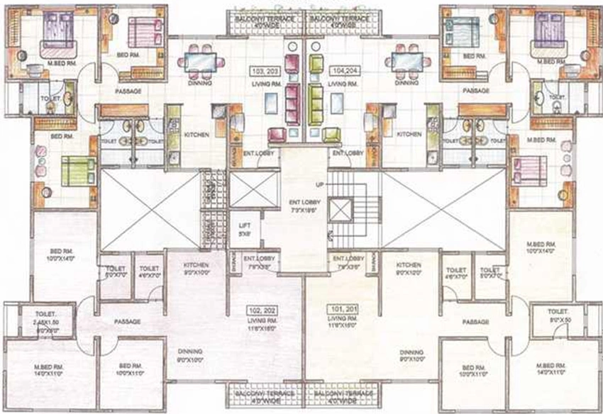 Floor Plan of Sukhwani Oasis in Chikhali, Pune - Image 345574