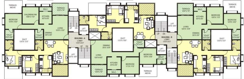 Floor Plan of Lanke Palm Avenue in Wakad, Pune - Image 346671