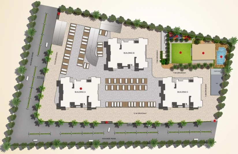 Master Plan of Pyramid Atlante in Tathawade, Pune - Image 120431