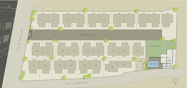 Master Plan of Nilamber Serene in Bhayli, Vadodara - Image 261395