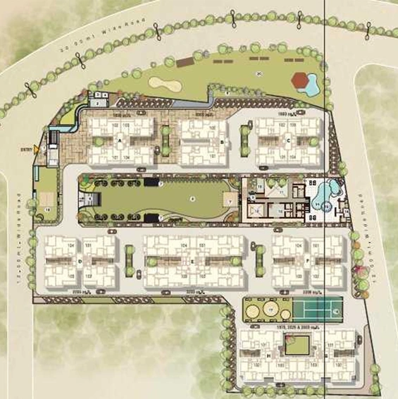 Master Plan of Nilamber Bellissimo in Bhayli, Vadodara - Image 261312