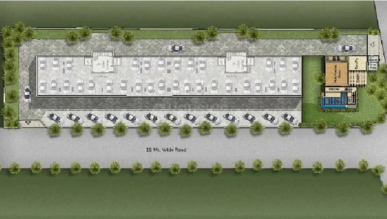 Master Plan of Nilamber Edifice in Bhayli, Vadodara - Image 261349