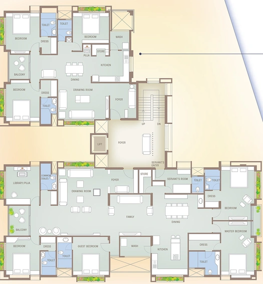 Floor Plan of Shreenath Vertica in Akota, Vadodara - Image 261773