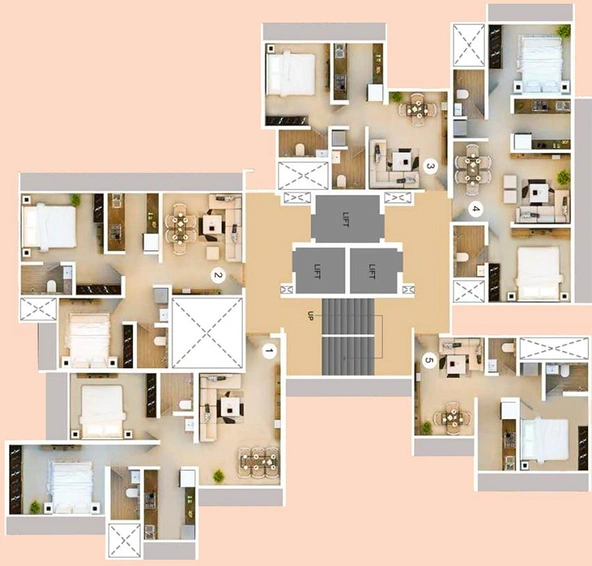 Floor Plan of Avant Heritage 1 in Jogeshwari East, Mumbai - Image 256573