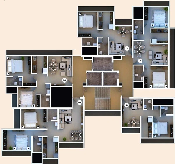 Floor Plan of Avant Heritage 2 in Jogeshwari East, Mumbai - Image 256584