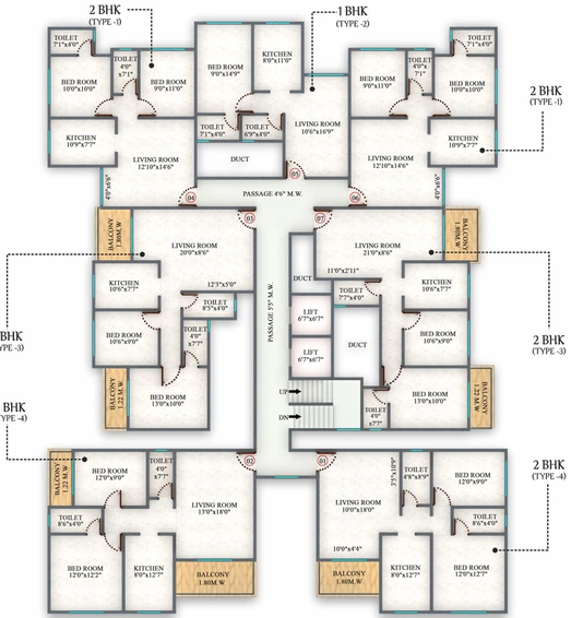 Floor Plan of SK Avdhut in Kalyan West, Thane - Image 125657