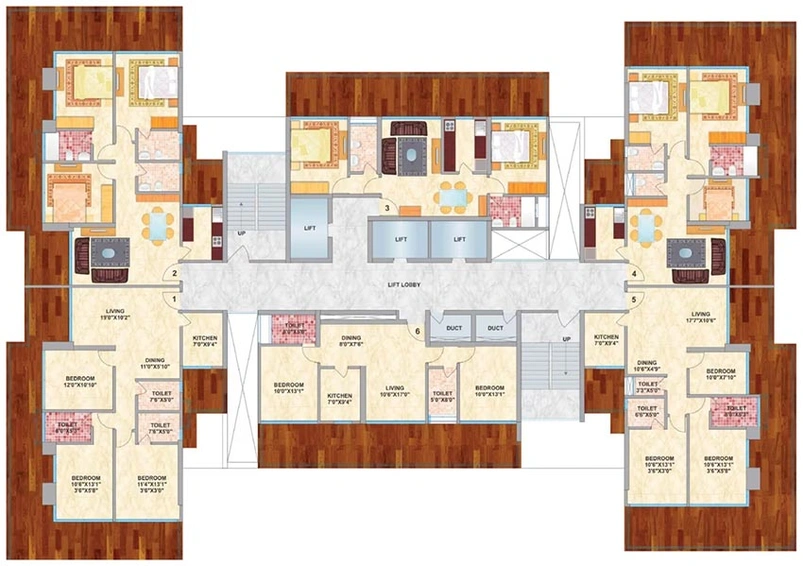 Floor Plan of Ashray Jaswanti Gold in Kandivali West, Mumbai - Image 256396