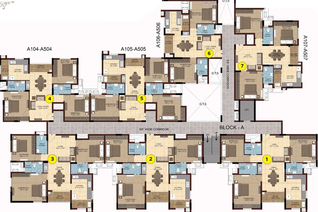 Floor Plan of Lifestyle Le Palais in Porur, Chennai - Image 326174