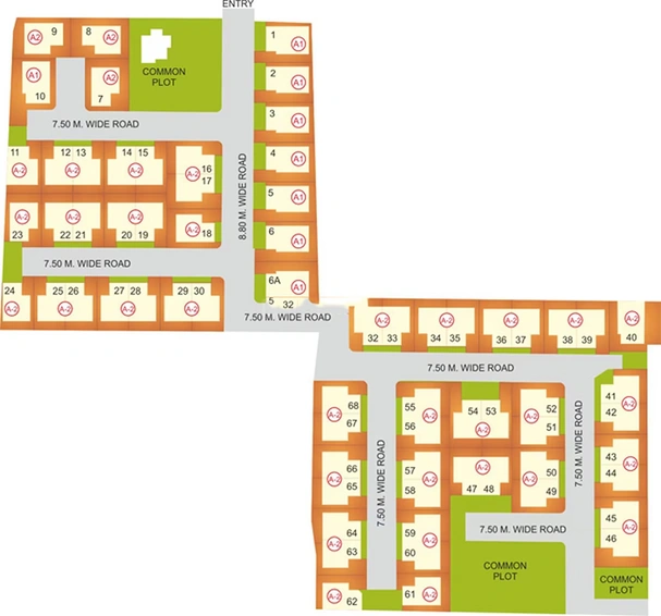 Master Plan of Narayan Villas in Padra Road, Vadodara - Image 261244