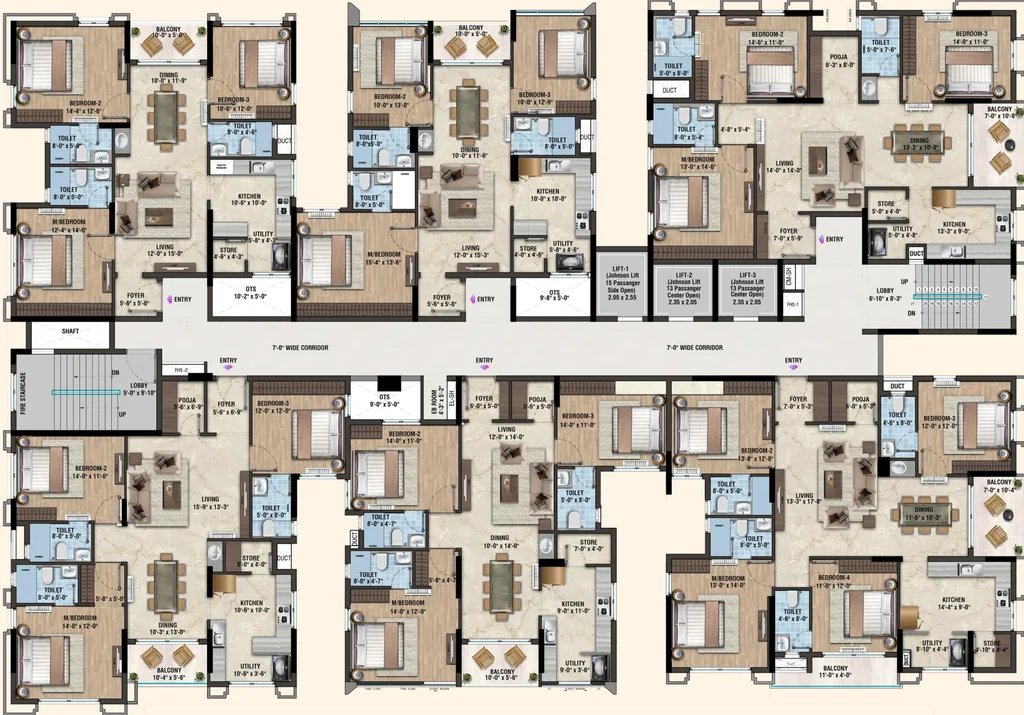 Floor Plan of Lifestyle Vardaan in Washermanpet, Chennai - Image 326208