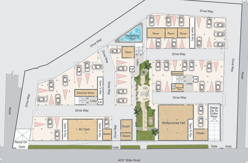 Master Plan of GHR Gauthami Iconia in Gachibowli, Hyderabad - Image 240719