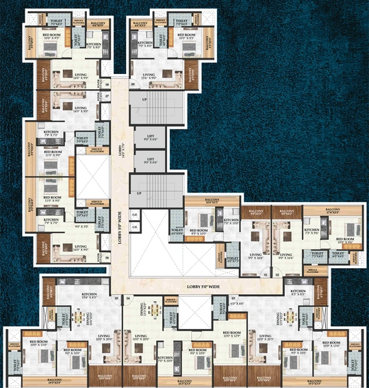 Floor Plan of Astha Avana in Ulwe, Navi Mumbai - Image 125054