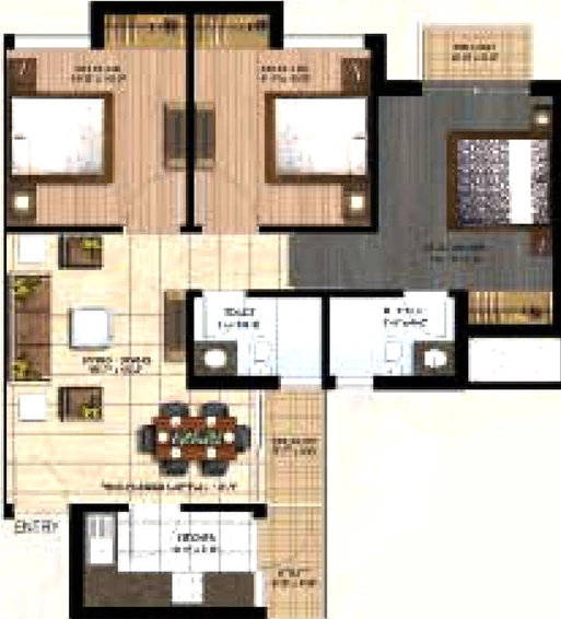 3 BHK Flat in Paras Seasons in Sector 168, Noida - Image 836797