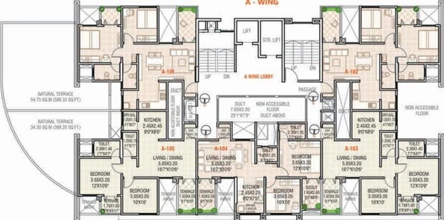 Floor Plan of Vinode Insignia in Wakad, Pune - Image 120526
