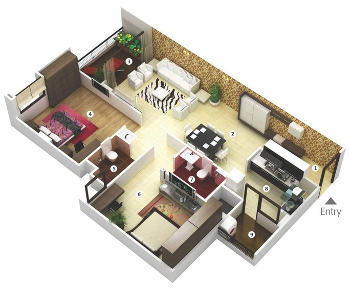 2 BHK Flat in Jhaveri Premium Lifespaces in AB Bypass Road, Indore - Image 835596