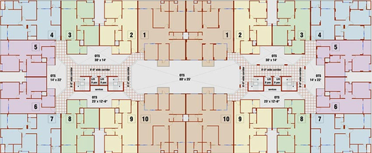 Floor Plan of Jhaveri Premium Lifespaces in AB Bypass Road, Indore - Image 231086