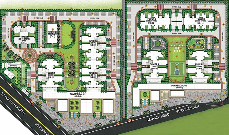 Master Plan of Signature Global Imperial in Sector 88A, Gurgaon - Image 235507
